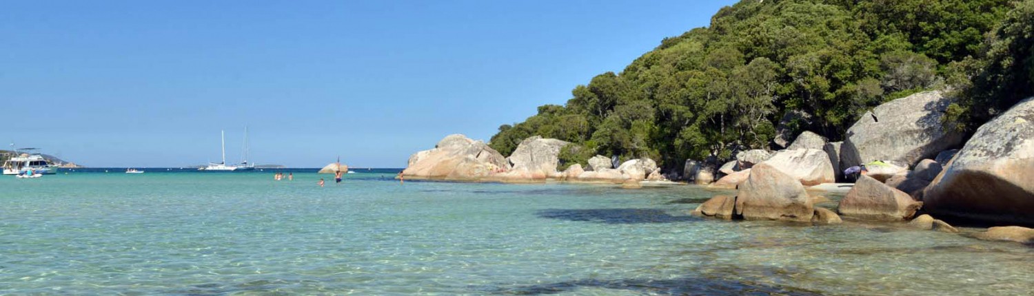 Plage de Santa Giulia proche de la résidence Bocca del'Oro